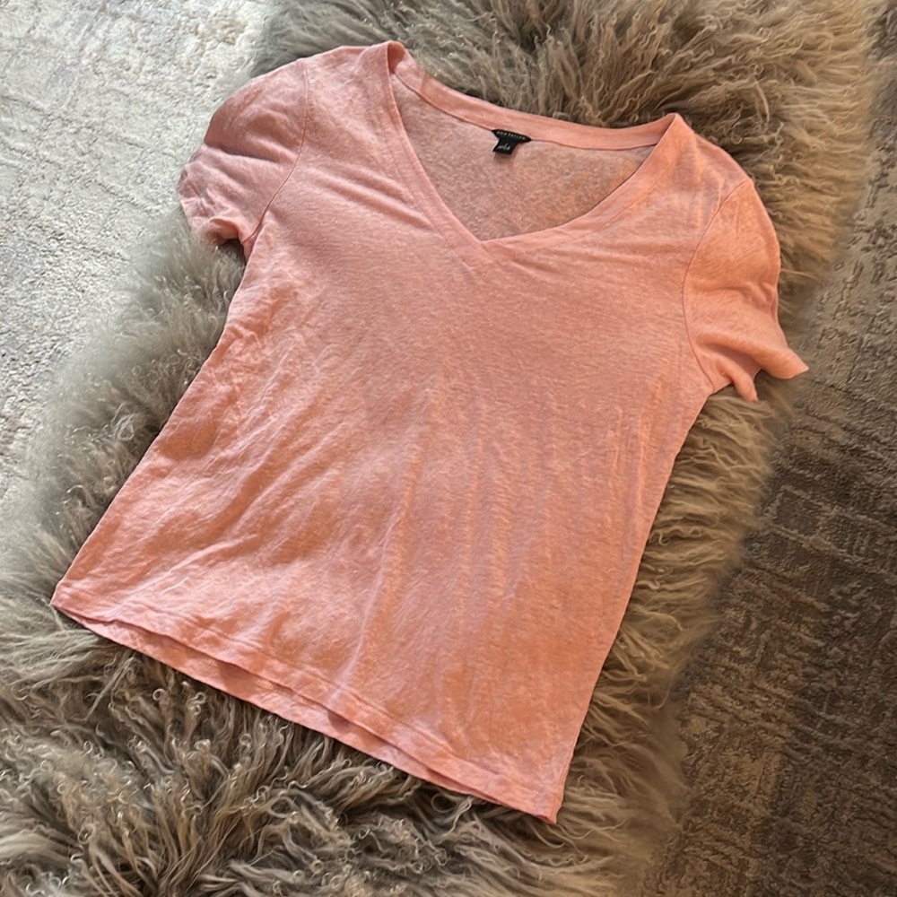 Ann Taylor 100% Linen Tee